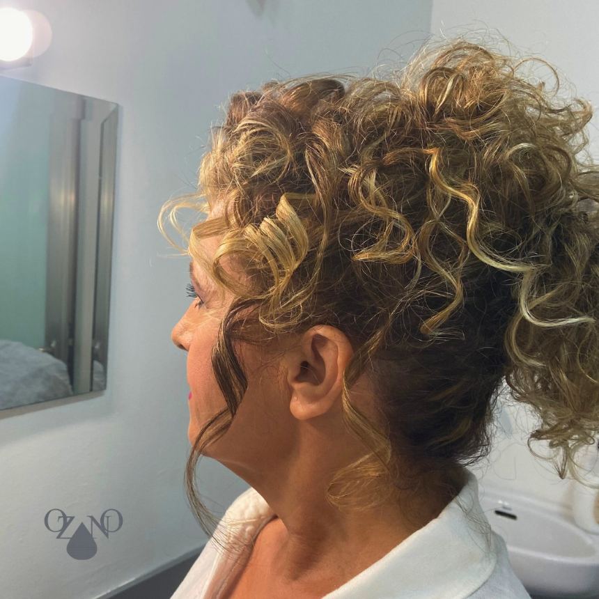 Recogido de rizos para evento