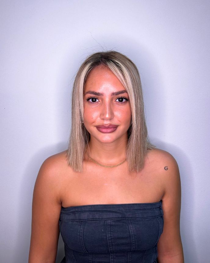 Melena con mechas e iluminaciones